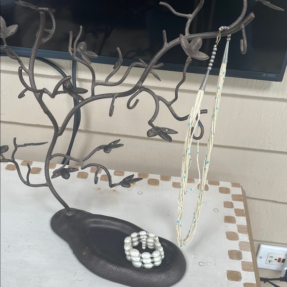 Metal Tree Sculpture Jewelry Holder - Picture 3 of 6